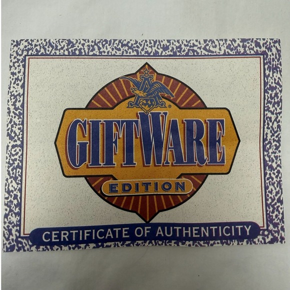 Vintage 1996 Budweiser St Patricks Day Ceramarte Beer Stein With Box & COA - Picture 11 of 12